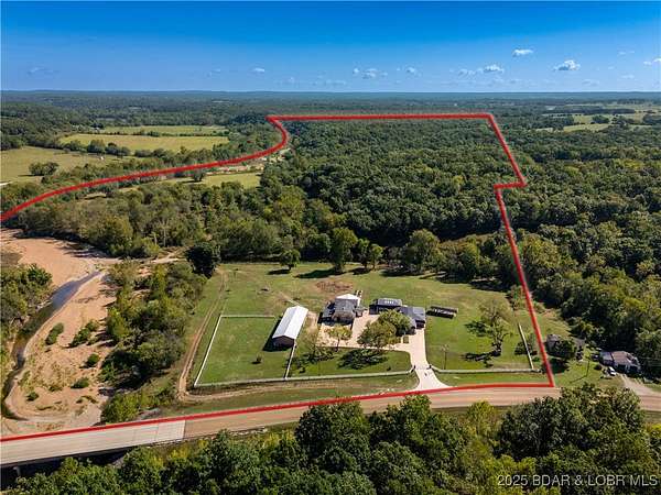 130 Acres of Land with Home for Sale in Crocker, Missouri