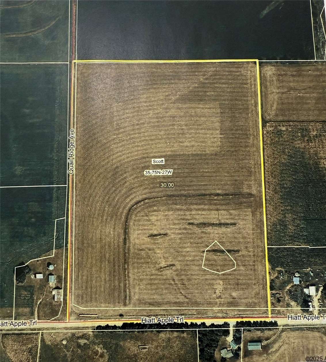 30 Acres of Agricultural Land for Sale in Winterset, Iowa