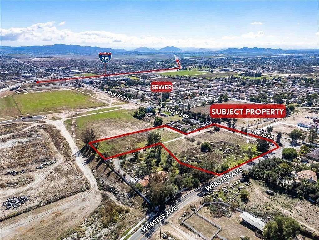 5.3 Acres of Mixed-Use Land for Sale in Perris, California