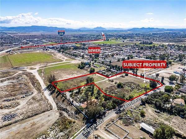 5.3 Acres of Mixed-Use Land for Sale in Perris, California