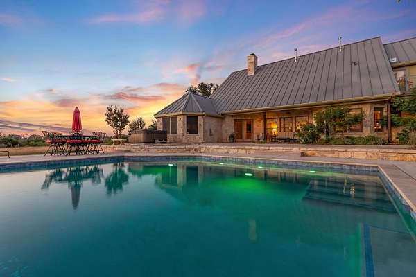 28.1 Acres of Agricultural Land with Home for Sale in Fredericksburg, Texas