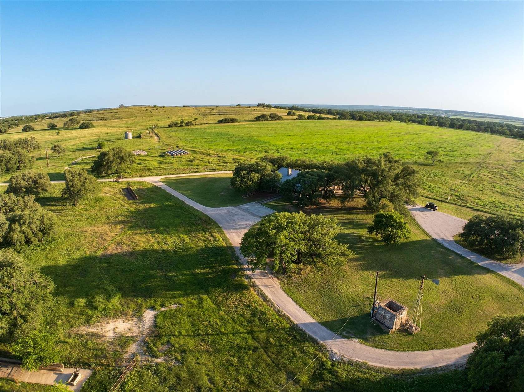125 Acres of Land with Home for Sale in Hye, Texas