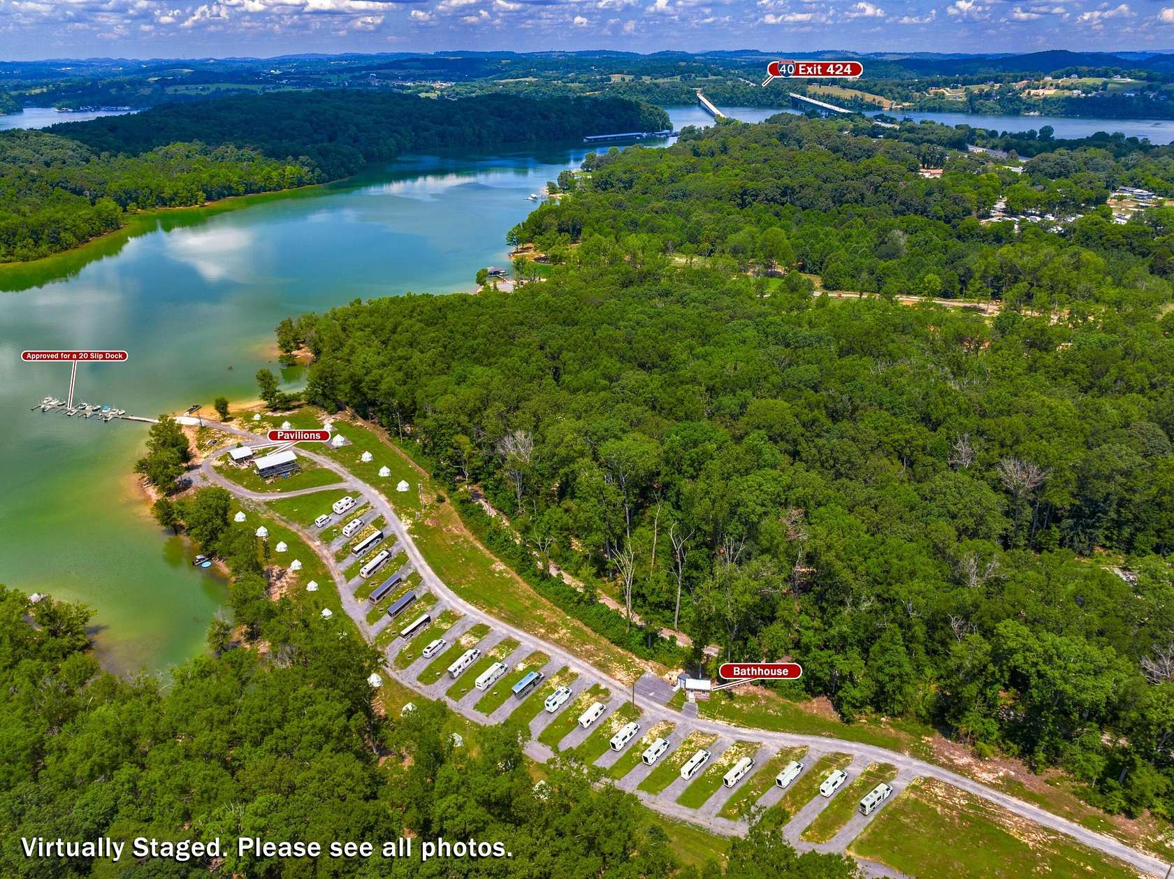 14 Acres of Land with Home for Sale in Dandridge, Tennessee