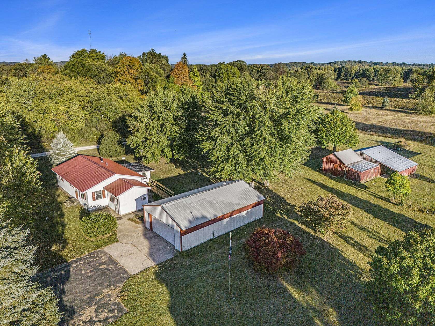 2.75 Acres of Residential Land with Home for Sale in Hesperia, Michigan