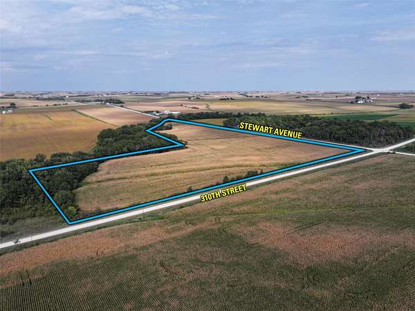38 Acres of Recreational Land & Farm for Sale in Cono Township, Iowa