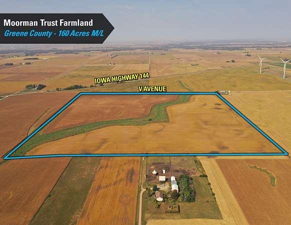 160 Acres of Recreational Land & Farm for Auction in Rippey, Iowa