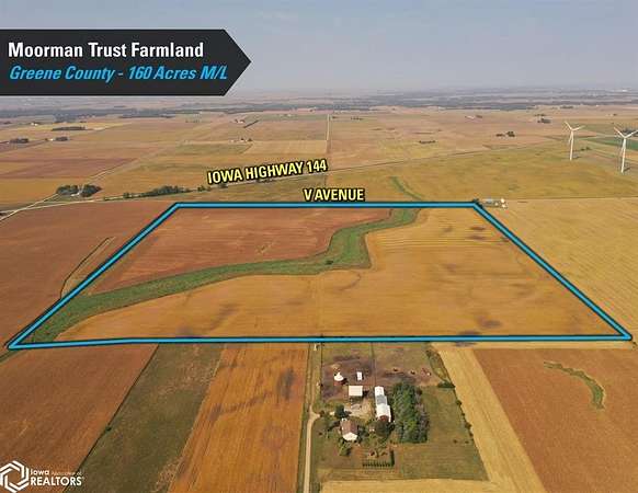 160 Acres of Recreational Land & Farm for Sale in Rippey, Iowa