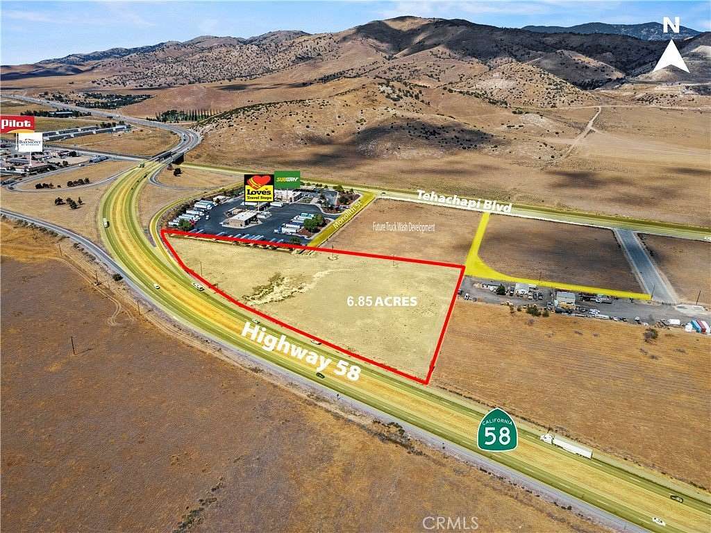 6.85 Acres of Commercial Land for Sale in Tehachapi, California