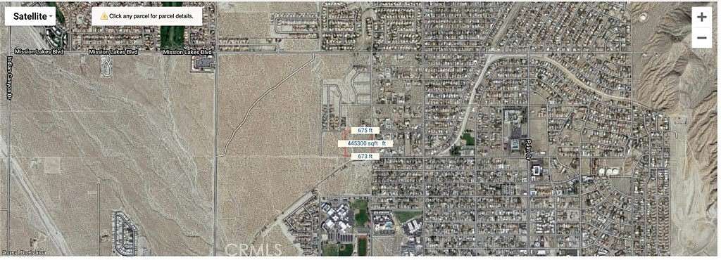9.48 Acres of Land for Sale in Desert Hot Springs, California