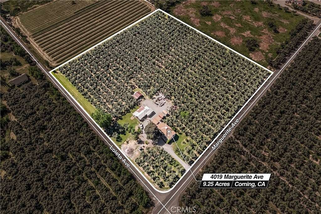 10 Acres of Land with Home for Sale in Corning, California