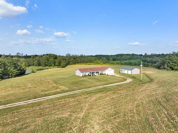 13.7 Acres of Land with Home for Sale in Dillsboro, Indiana
