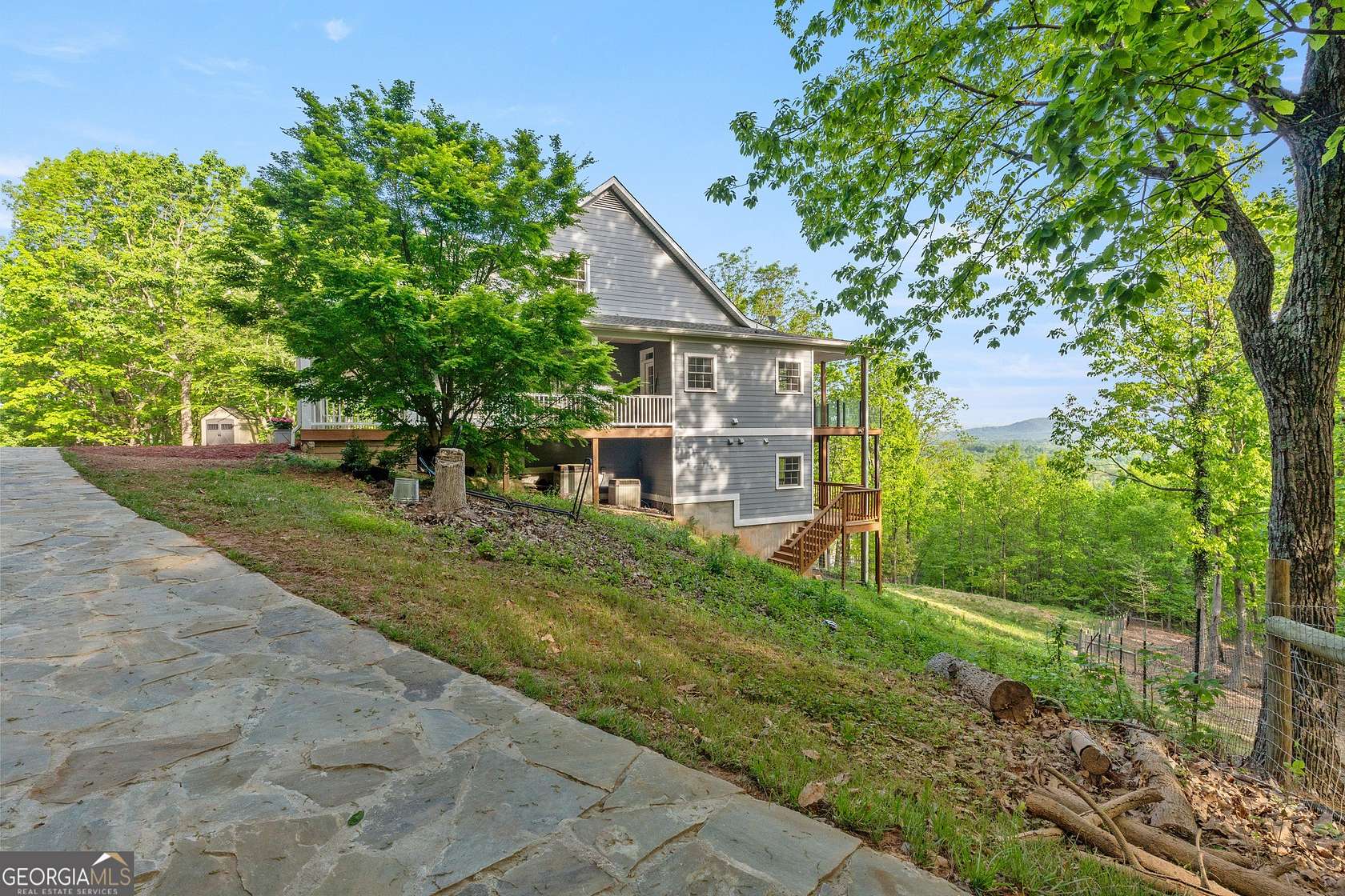 6 Acres of Residential Land with Home for Sale in Cleveland, Georgia