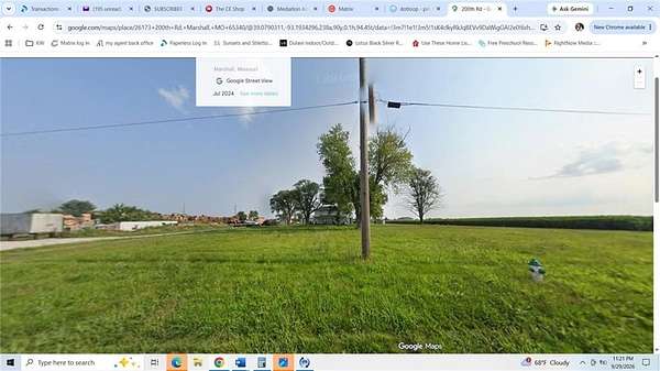 4.57 Acres of Land with Home for Sale in Marshall, Missouri