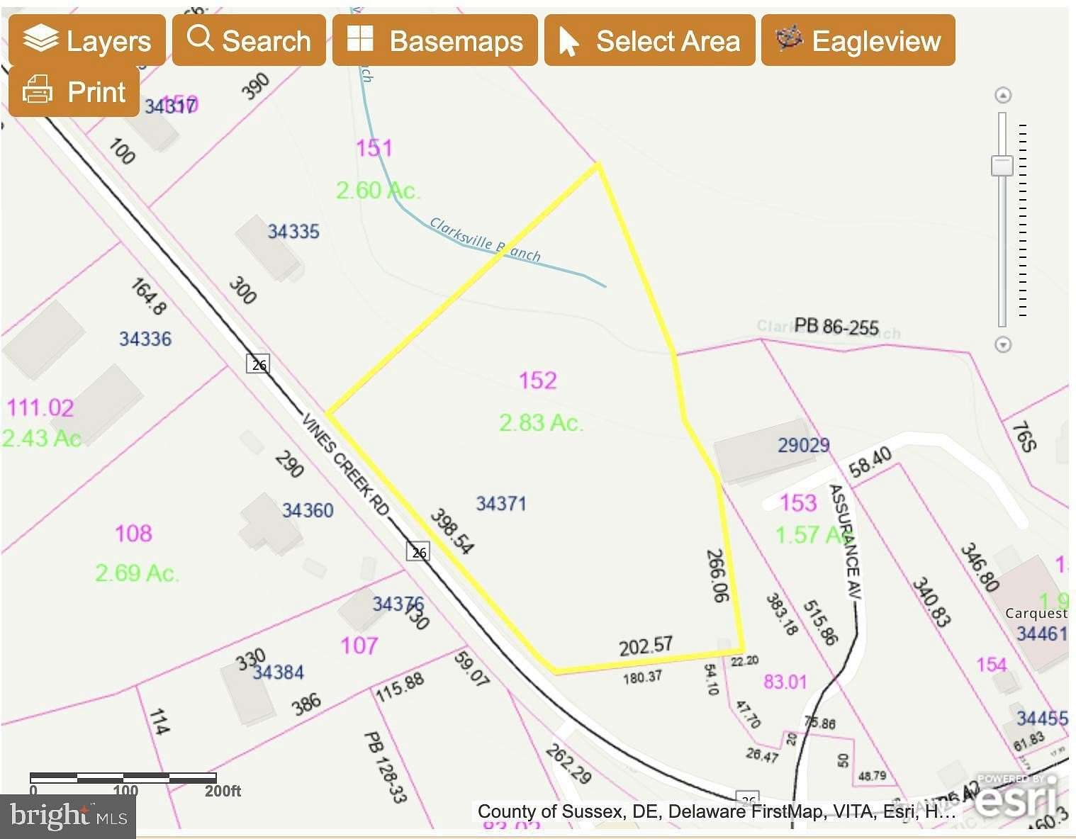 2.83 Acres of Land for Sale in Dagsboro, Delaware