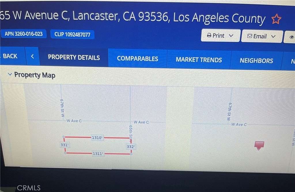 10 Acres of Land for Sale in Lancaster, California