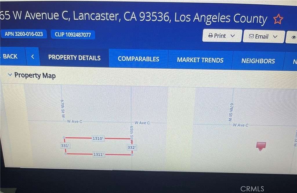 10 Acres of Land for Sale in Lancaster, California