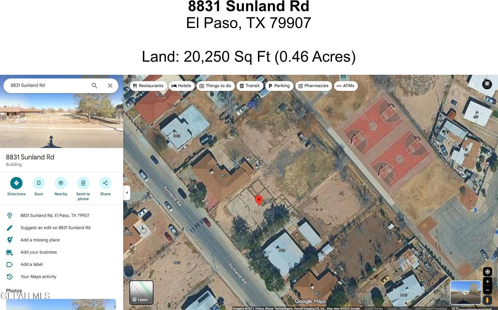 0.46 Acres of Residential Land for Sale in El Paso, Texas