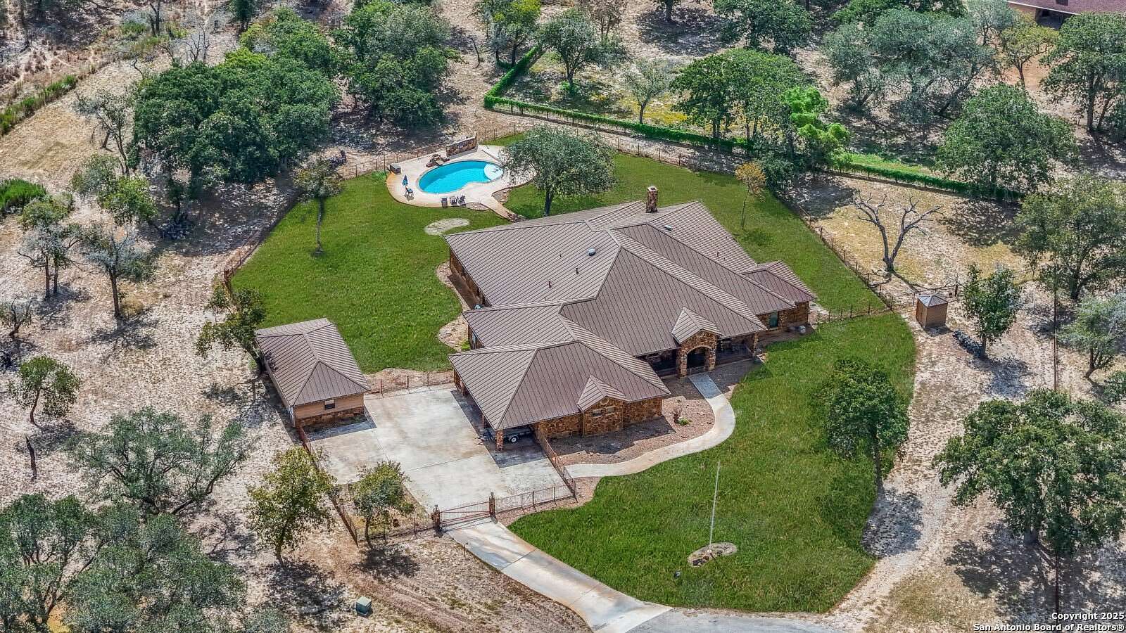 3.23 Acres of Land with Home for Sale in Adkins, Texas
