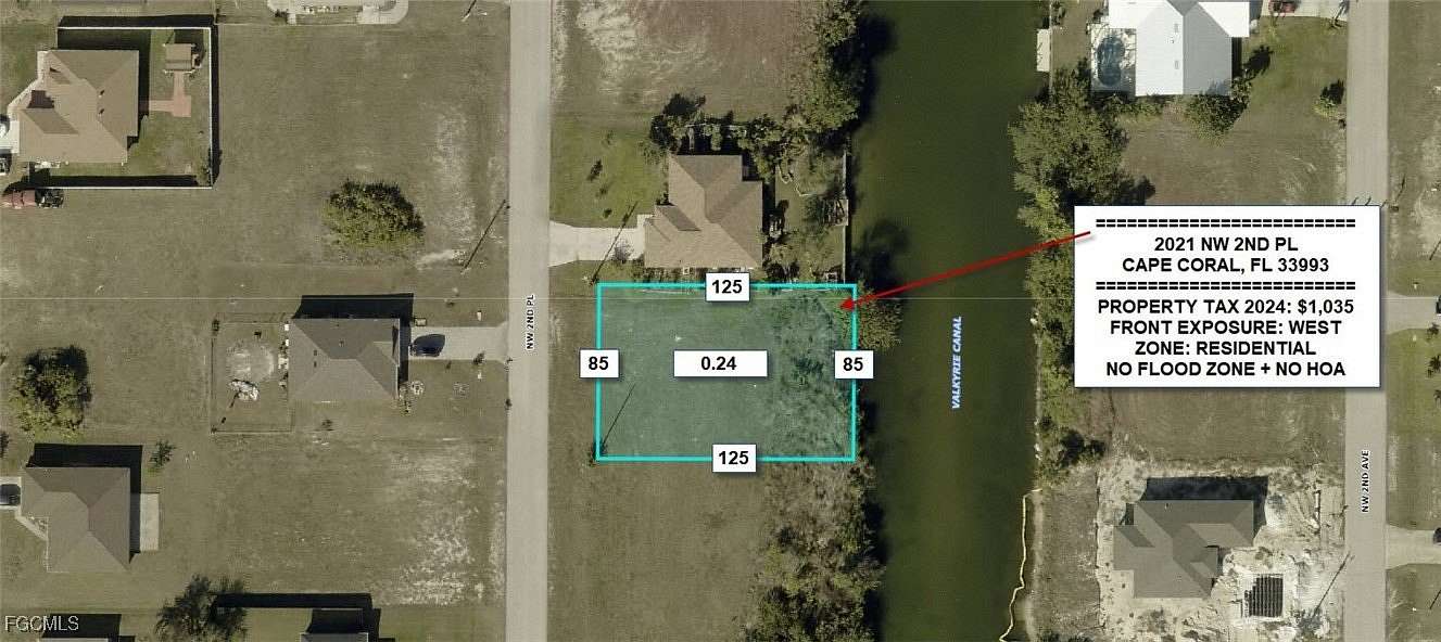 0.24 Acres of Residential Land for Sale in Cape Coral, Florida