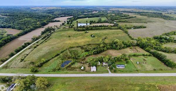 37.5 Acres of Agricultural Land with Home for Sale in Lacona, Iowa