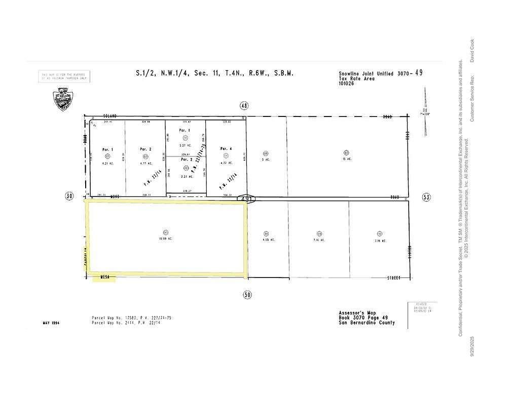 20 Acres of Land for Sale in Phelan, California