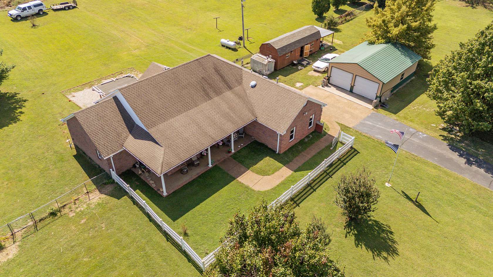 5 Acres of Residential Land with Home for Sale in Cedar Grove, Tennessee