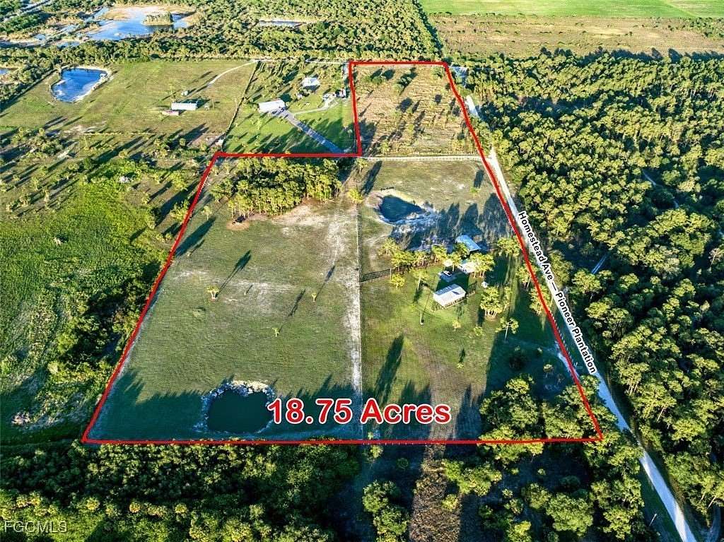 18.8 Acres of Land with Home for Sale in Clewiston, Florida