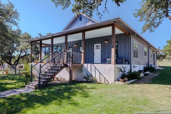 9 Acres of Residential Land with Home for Sale in Blanco, Texas