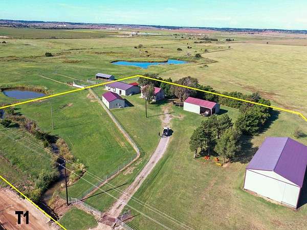 3.7 Acres of Residential Land with Home for Auction in Omega, Oklahoma