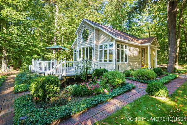 14.3 Acres of Recreational Land with Home for Sale in White Cloud, Michigan