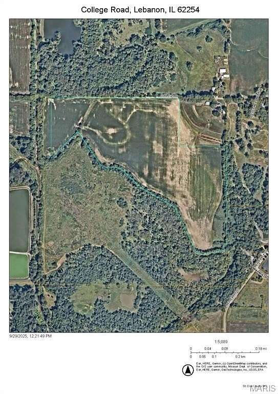 62.5 Acres of Agricultural Land for Sale in Lebanon, Illinois