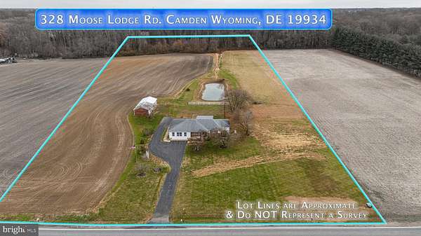 7.2 Acres of Residential Land with Home for Sale in Camden, Delaware