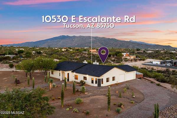 3.3 Acres of Residential Land with Home for Sale in Tucson, Arizona