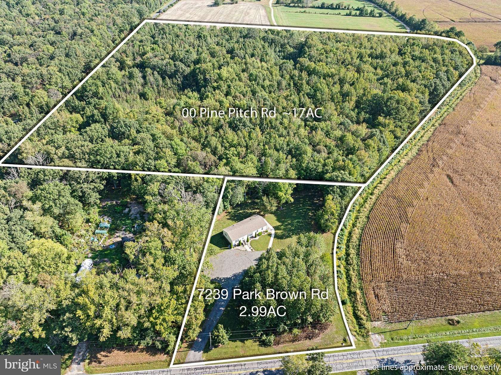 17.2 Acres of Recreational Land for Sale in Harrington, Delaware
