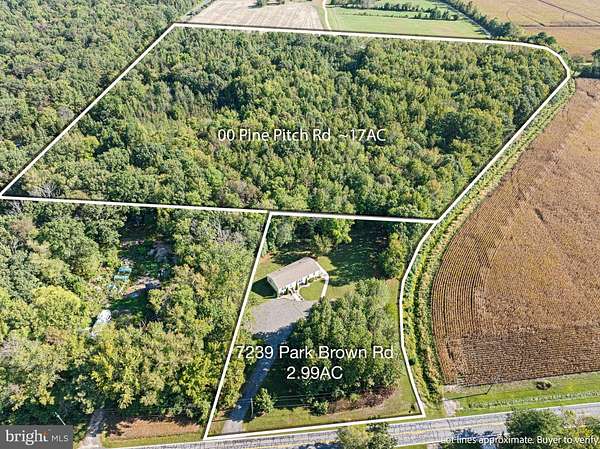 17.2 Acres of Recreational Land for Sale in Harrington, Delaware