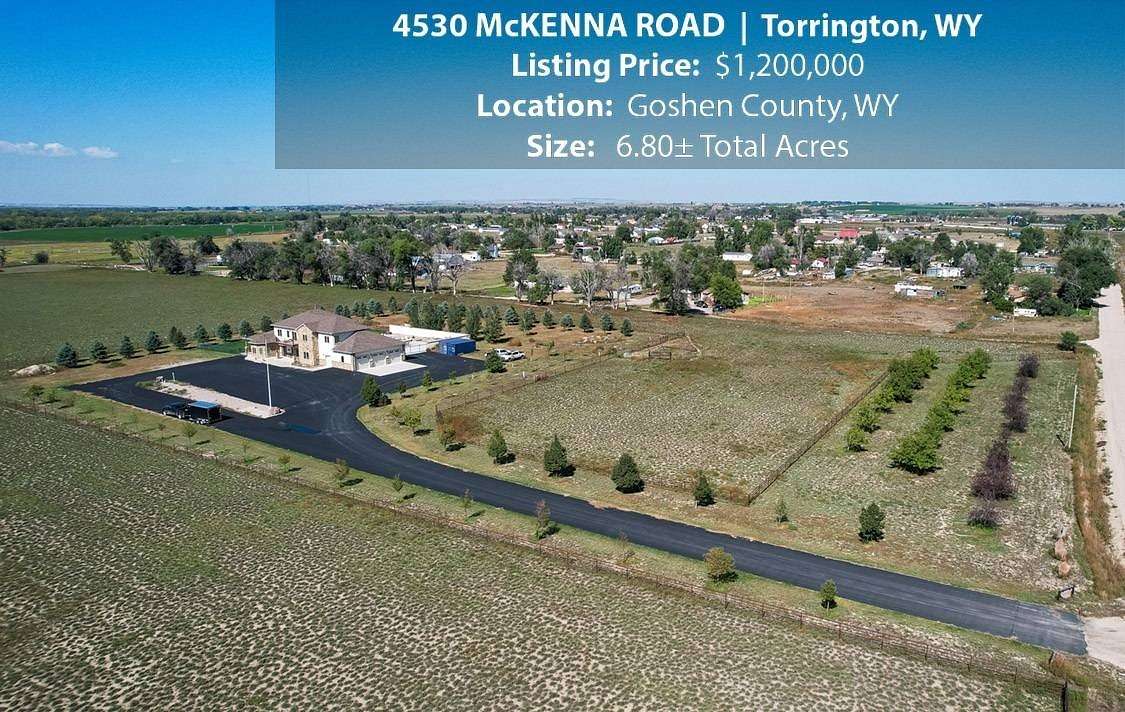 6.8 Acres of Residential Land with Home for Sale in Torrington, Wyoming