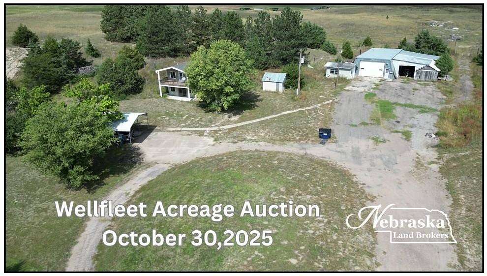 67 Acres of Land with Home for Auction in Wellfleet, Nebraska