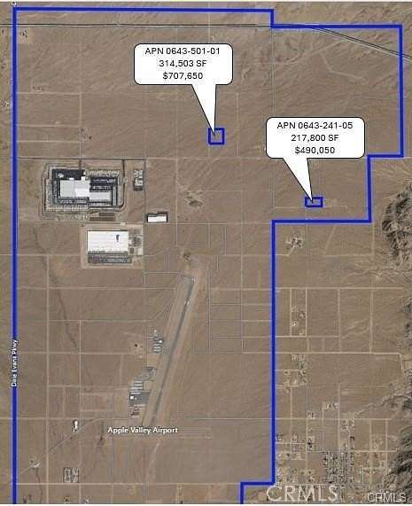7.22 Acres of Commercial Land for Sale in Apple Valley, California