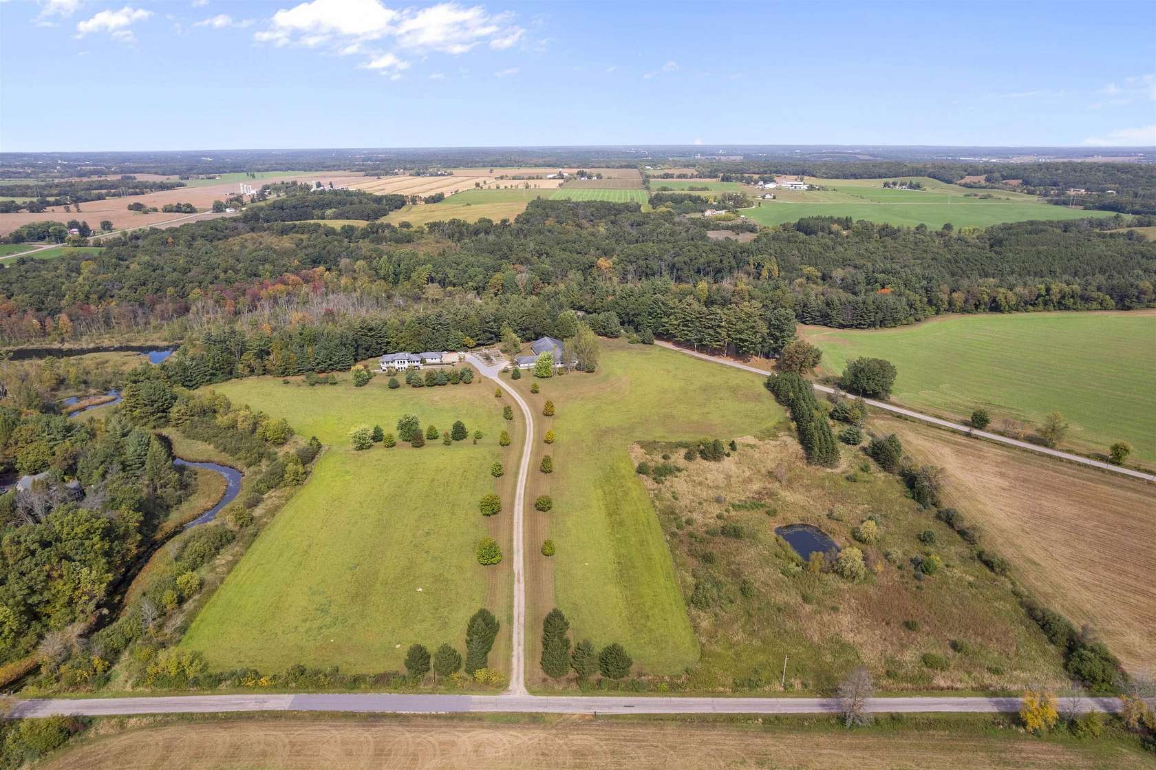 30 Acres of Agricultural Land with Home for Sale in Amherst, Wisconsin