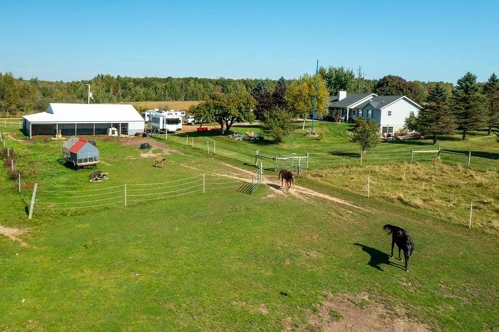 16 Acres of Land with Home for Sale in Marathon City, Wisconsin