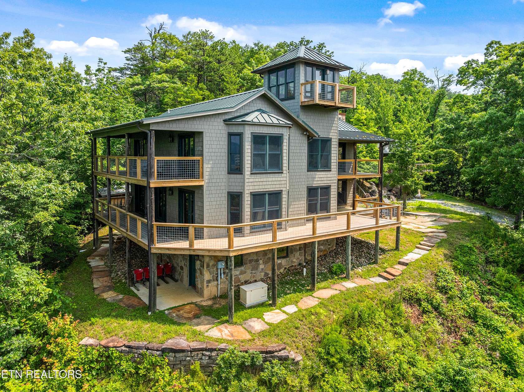 8.4 Acres of Residential Land with Home for Sale in Townsend, Tennessee