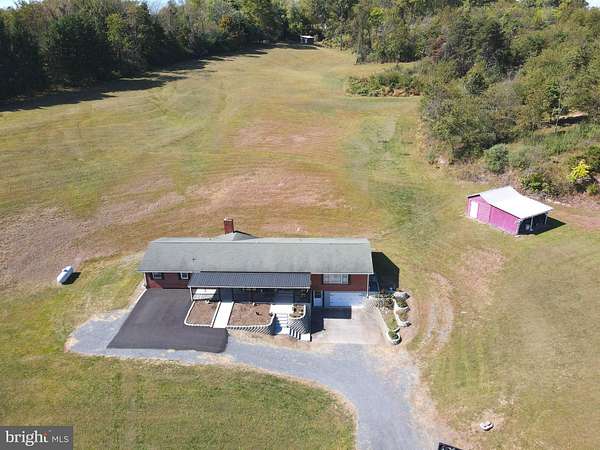 10.3 Acres of Recreational Land with Home for Sale in Romney, West Virginia