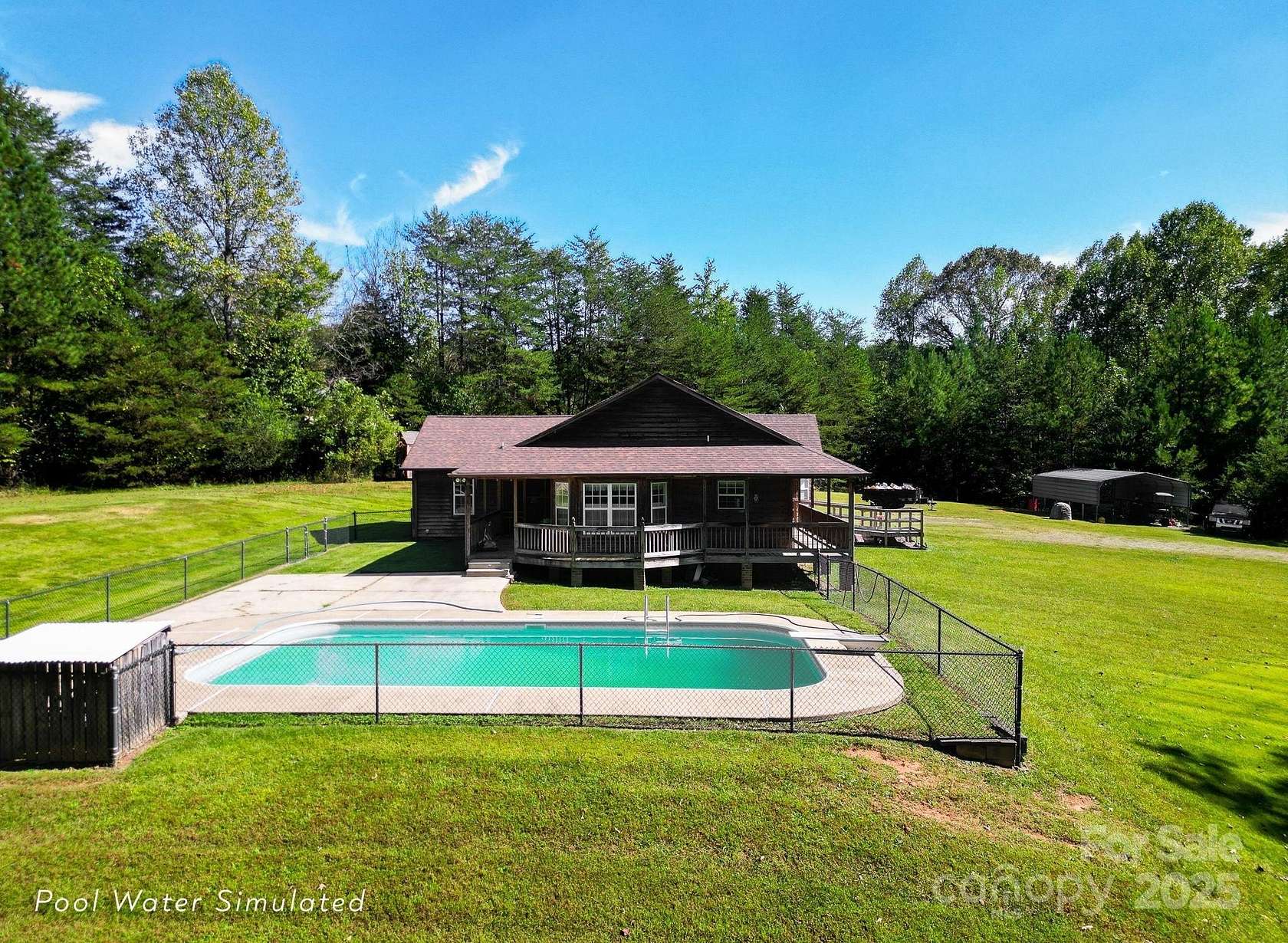 12.5 Acres of Land with Home for Sale in Rutherfordton, North Carolina