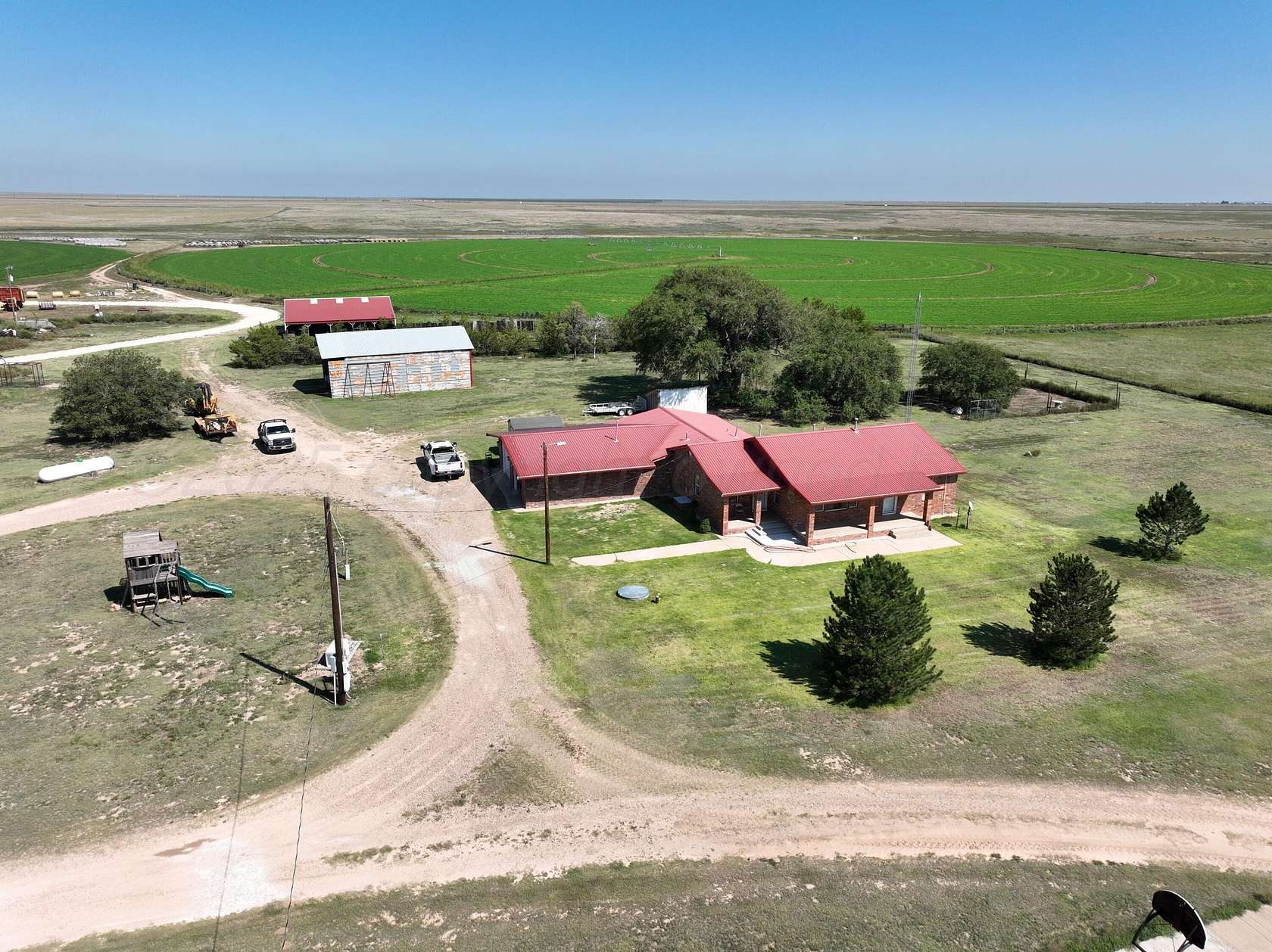 12.4 Acres of Land with Home for Sale in Stratford, Texas