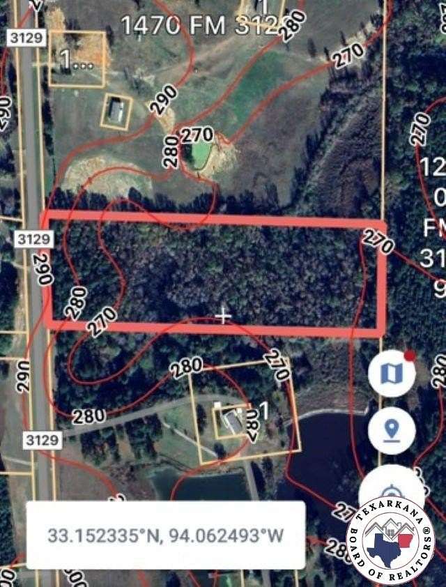 12.7 Acres of Land for Sale in Bloomburg, Texas