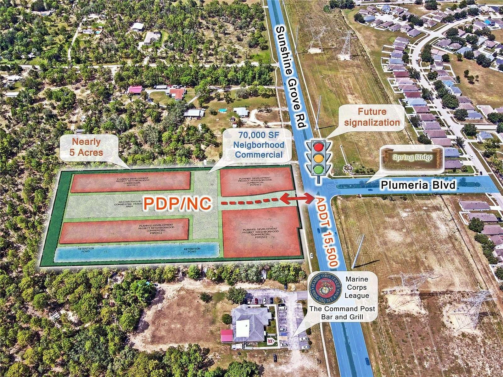4.9 Acres of Mixed-Use Land for Sale in Brooksville, Florida