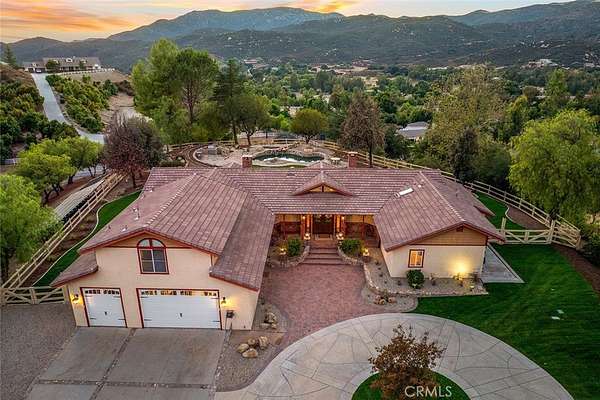 5 Acres of Residential Land with Home for Sale in Murrieta, California