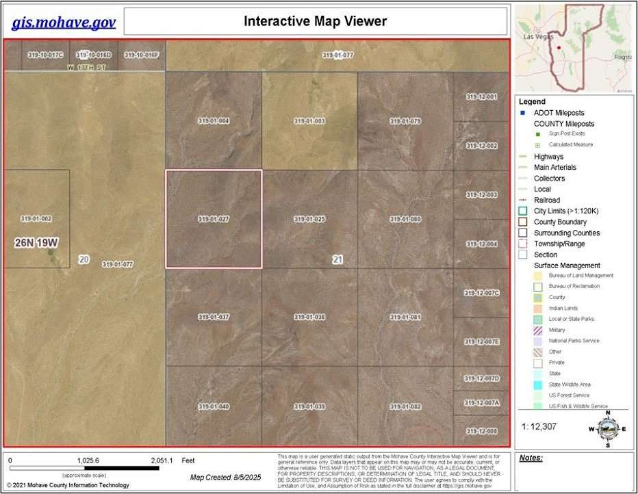 40 Acres of Land for Sale in Dolan Springs, Arizona