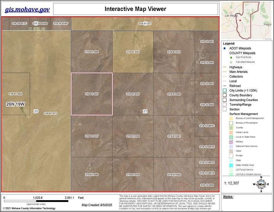 40 Acres of Land for Sale in Dolan Springs, Arizona