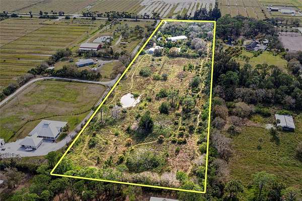9.77 Acres of Residential Land with Home for Sale in Vero Beach, Florida